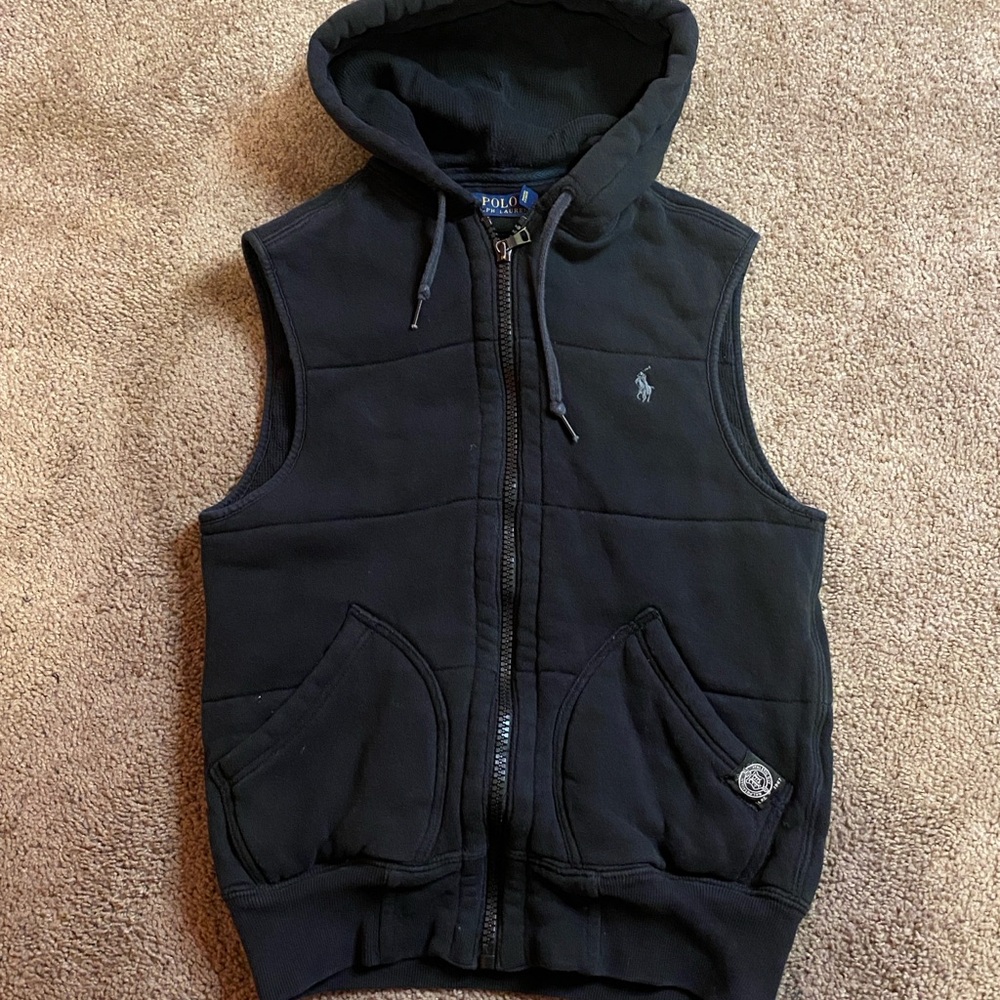 Ralph Lauren Black Quilted Vest